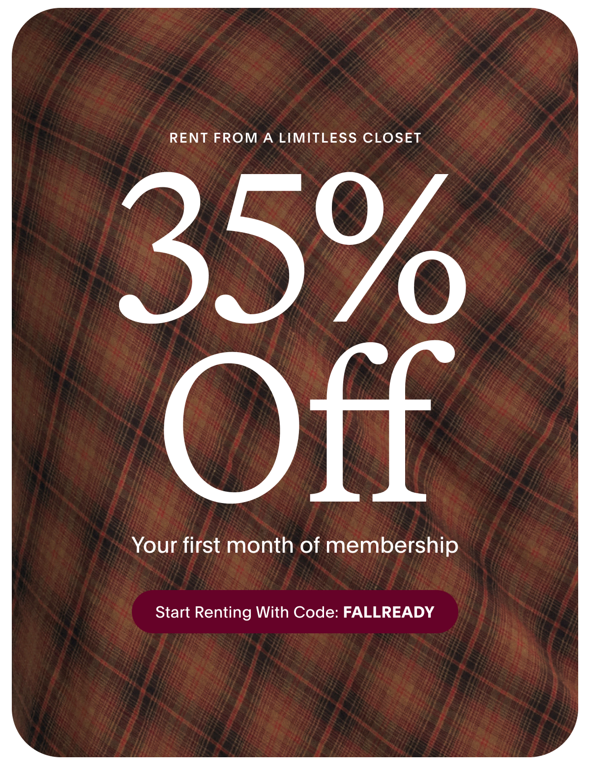 Rent from a Limitless closet 35% off