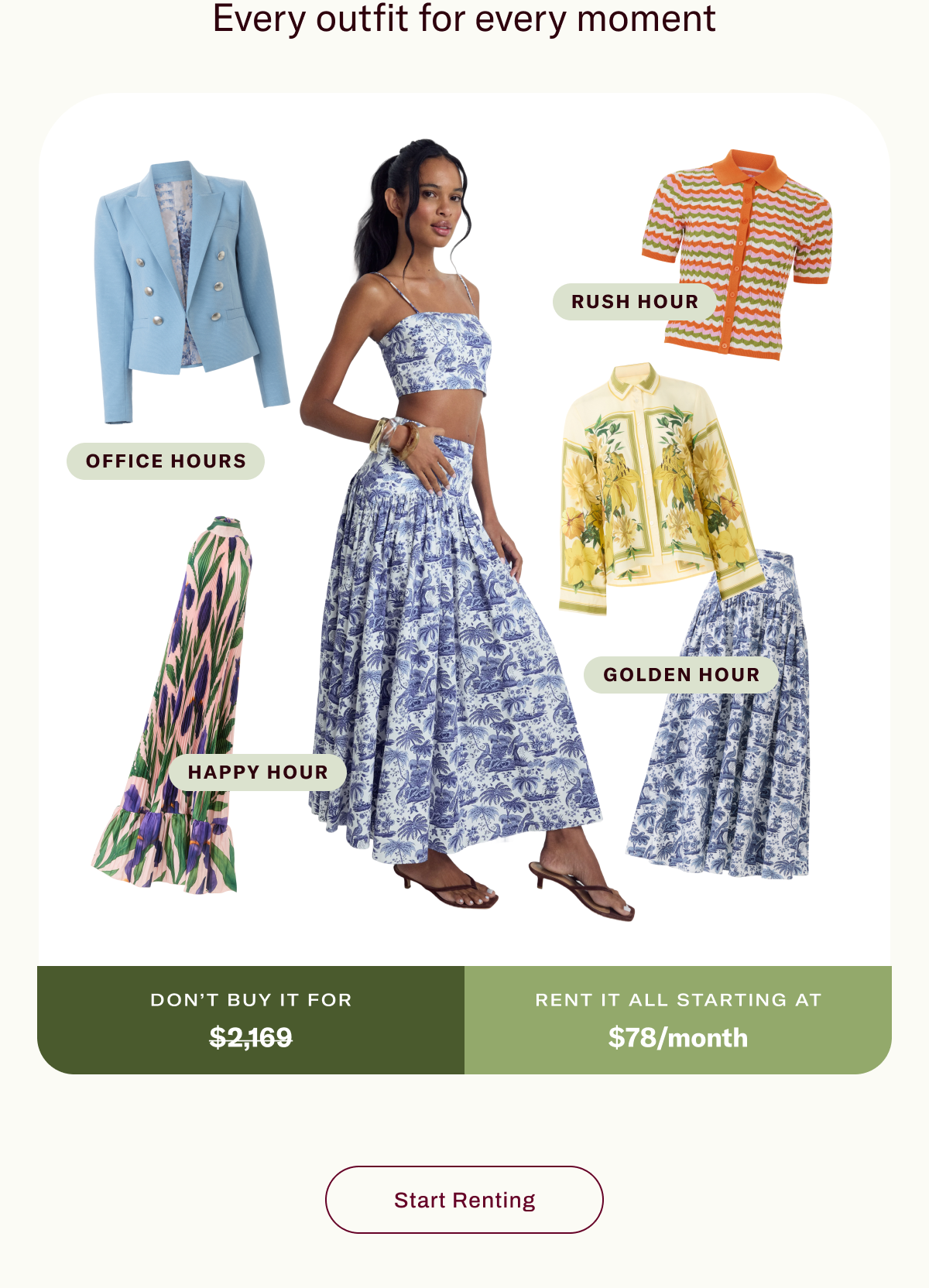 Every outfit for every moment