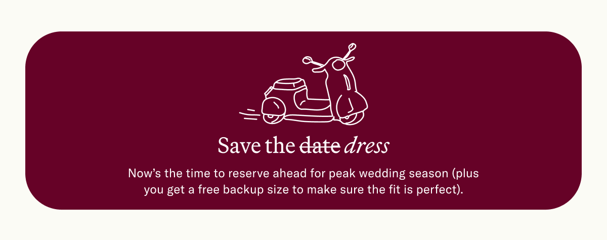 Save the date dress