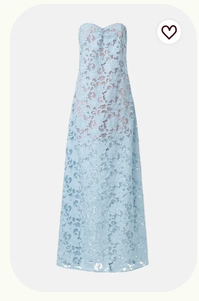Lindsey Lace Strapless Dress