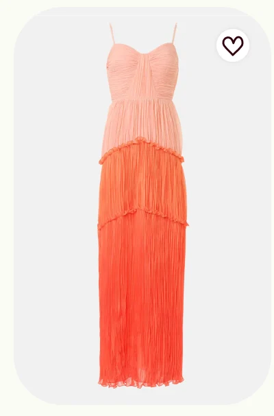 Keaton Plisse Gown