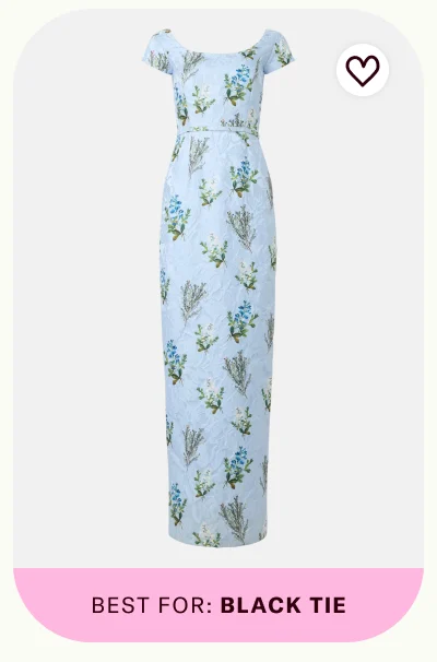 Grace Printed Jacquard Gown