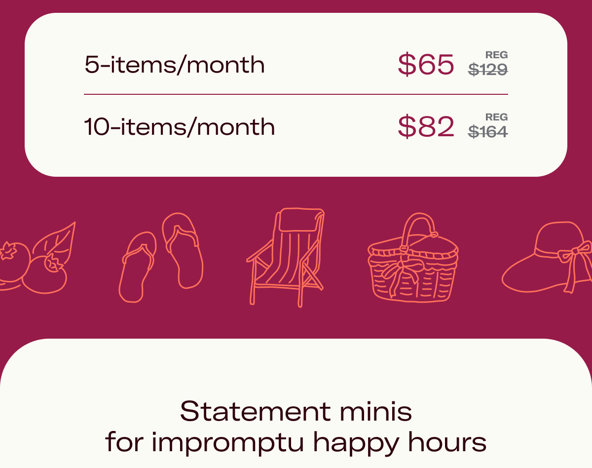 5-items/month $65