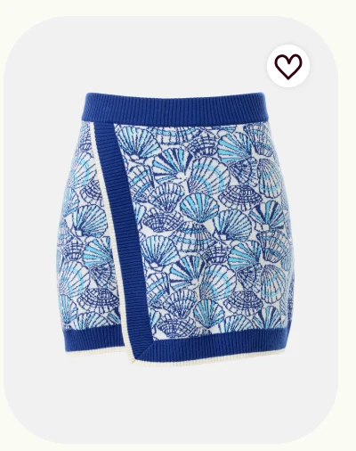 Blue Shannen Skort