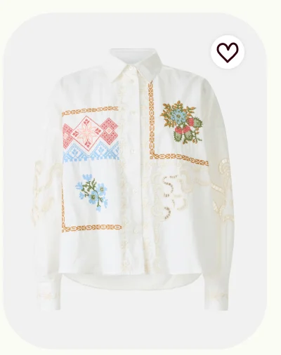 Button Down With Embroidery