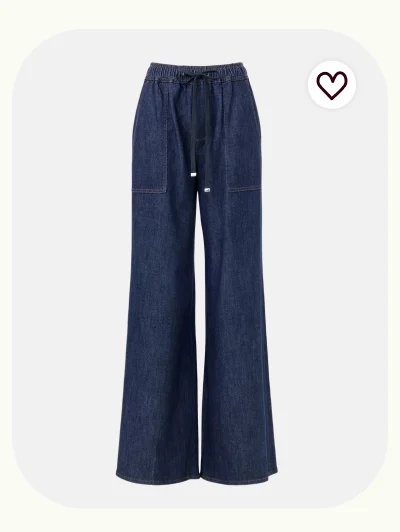 Utility Pull On Wide Leg Jeans