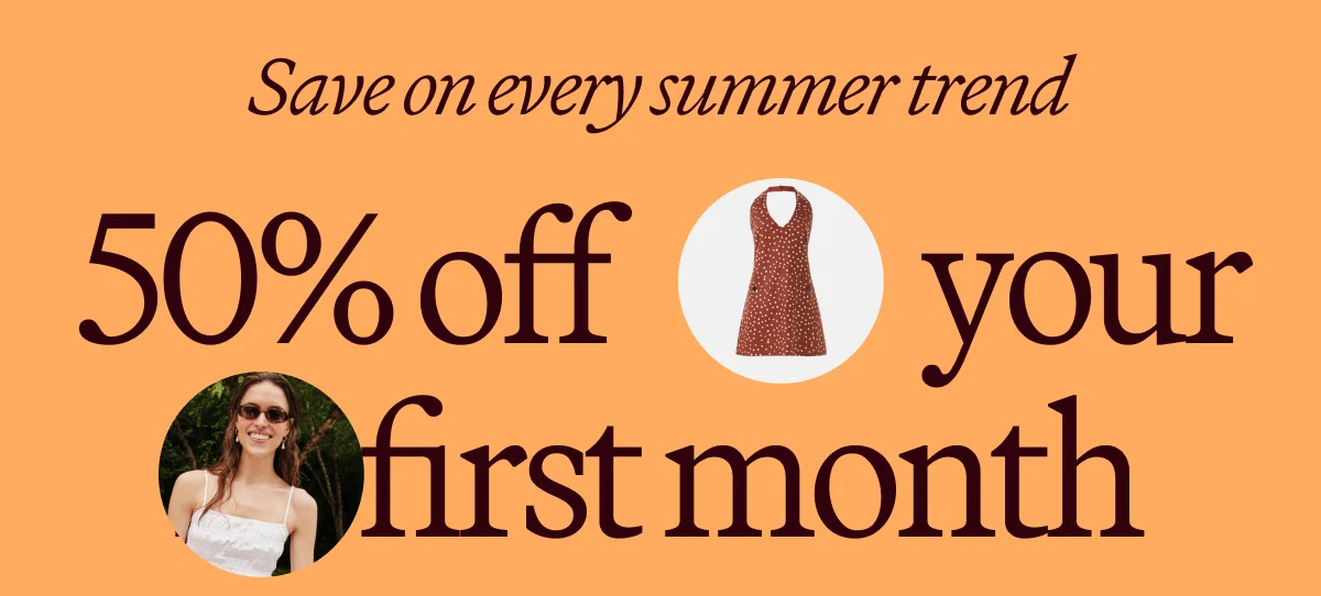 50% off your first month