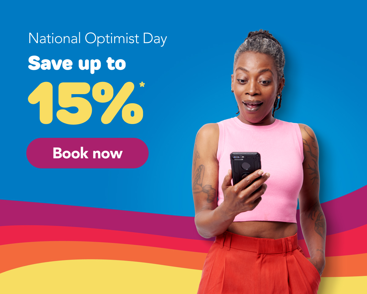 National Optimist Day. Save up to 15%