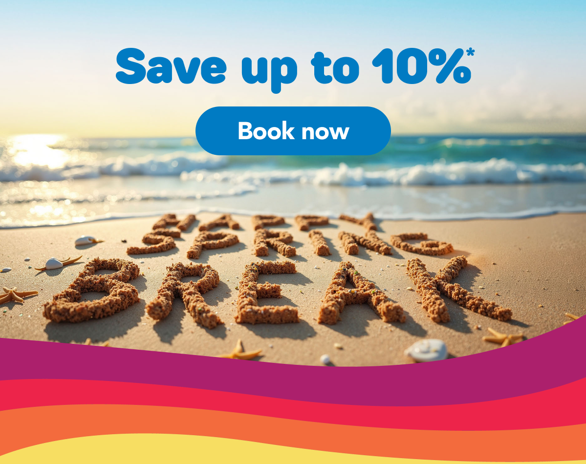 Save up to 10% Book now