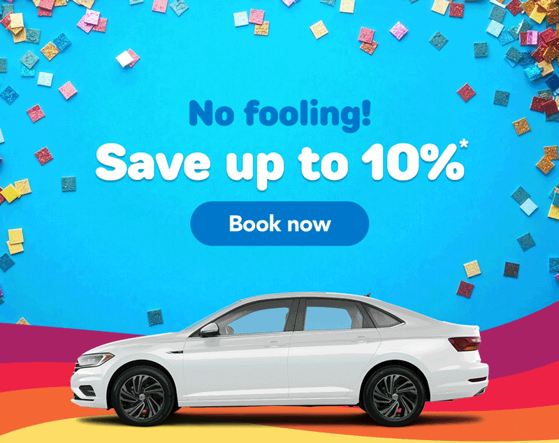 No fooling! Save up to 10%. Book now
