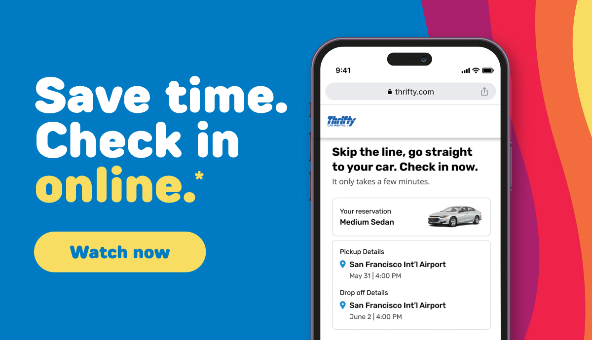 Save time. Check in online.* Watch now