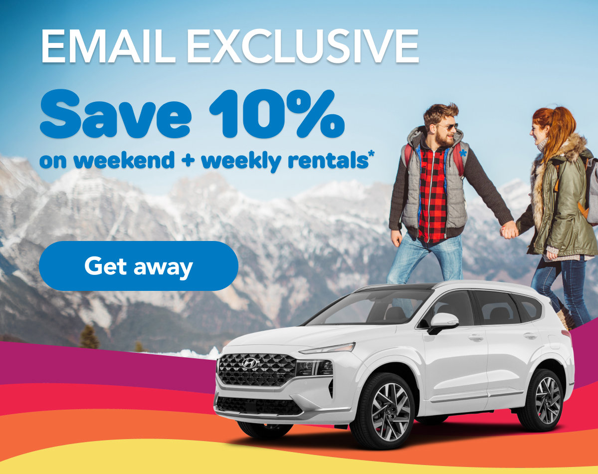 EMAIL EXCLUSIVE | Save 10% on weekend + weekly rentals* | Get away