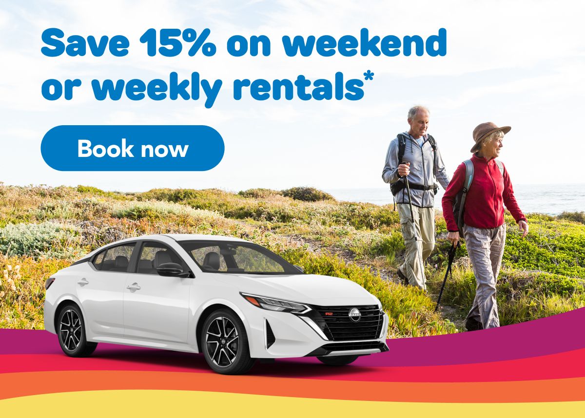 Save 15% on weekend or weekly rentals* | Book now