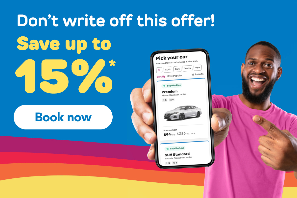 Don't write off this offer! | Save up to 15% | Book now