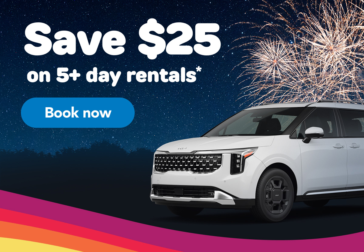 Save $25 on 5+ day rentals* | Book now