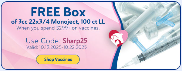 Free Box of N/S with Vaccine Purchase $299+