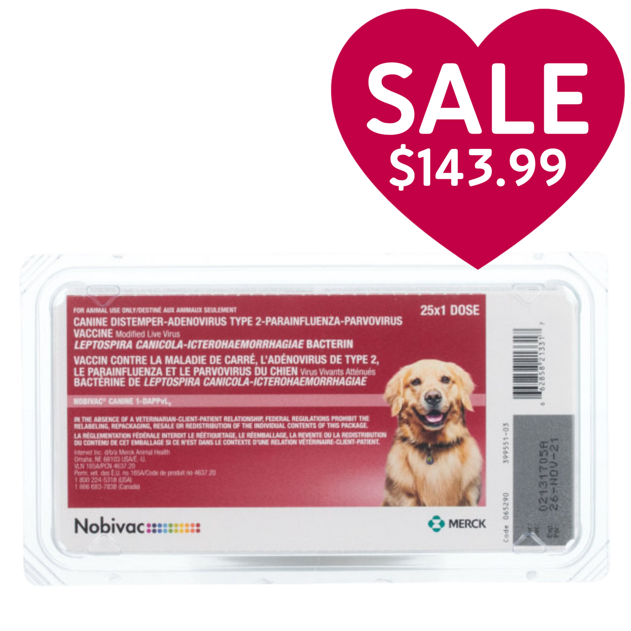 Nobivac® Canine 1-DAPPvL2 7-in-1 Dog Vaccine