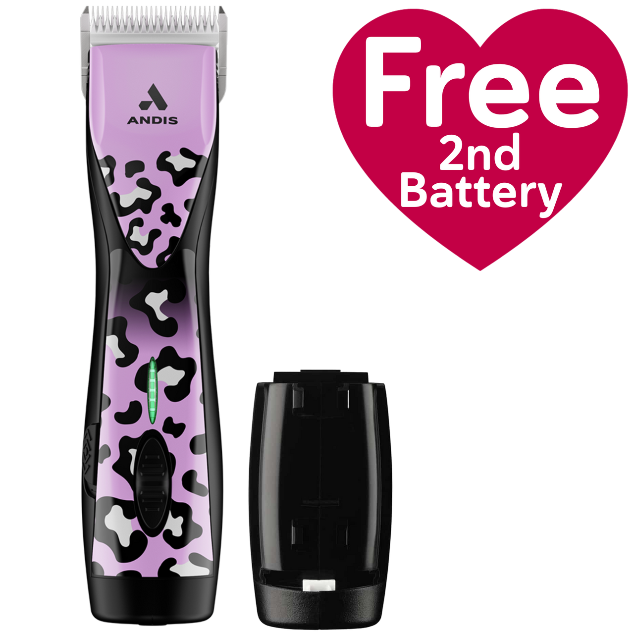 Pulse ZR II Wild Limited Edition Clipper by Andis with FREE Second Battery