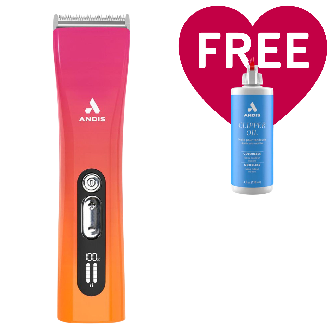 Proclip 5-In-1 Sunset Clipper With FREE 4oz Clipper Oil By Andis