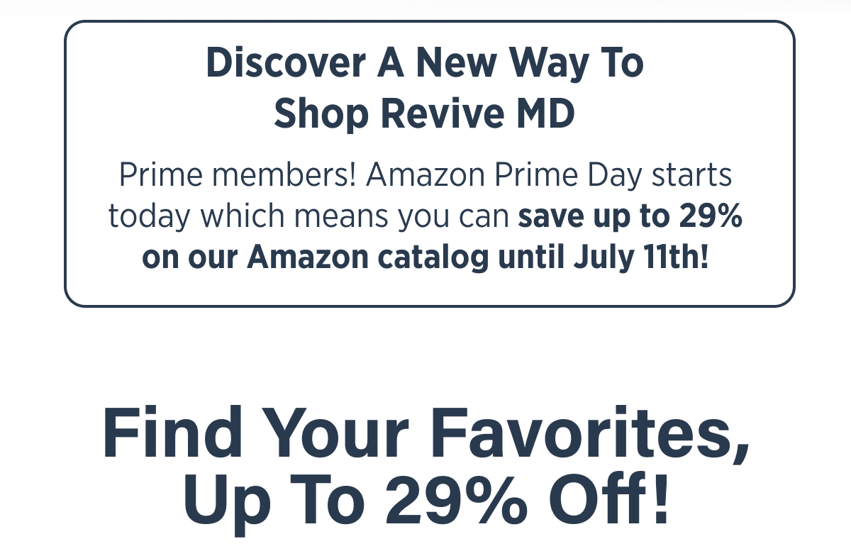 Discover A New Way to shop Revive MD
