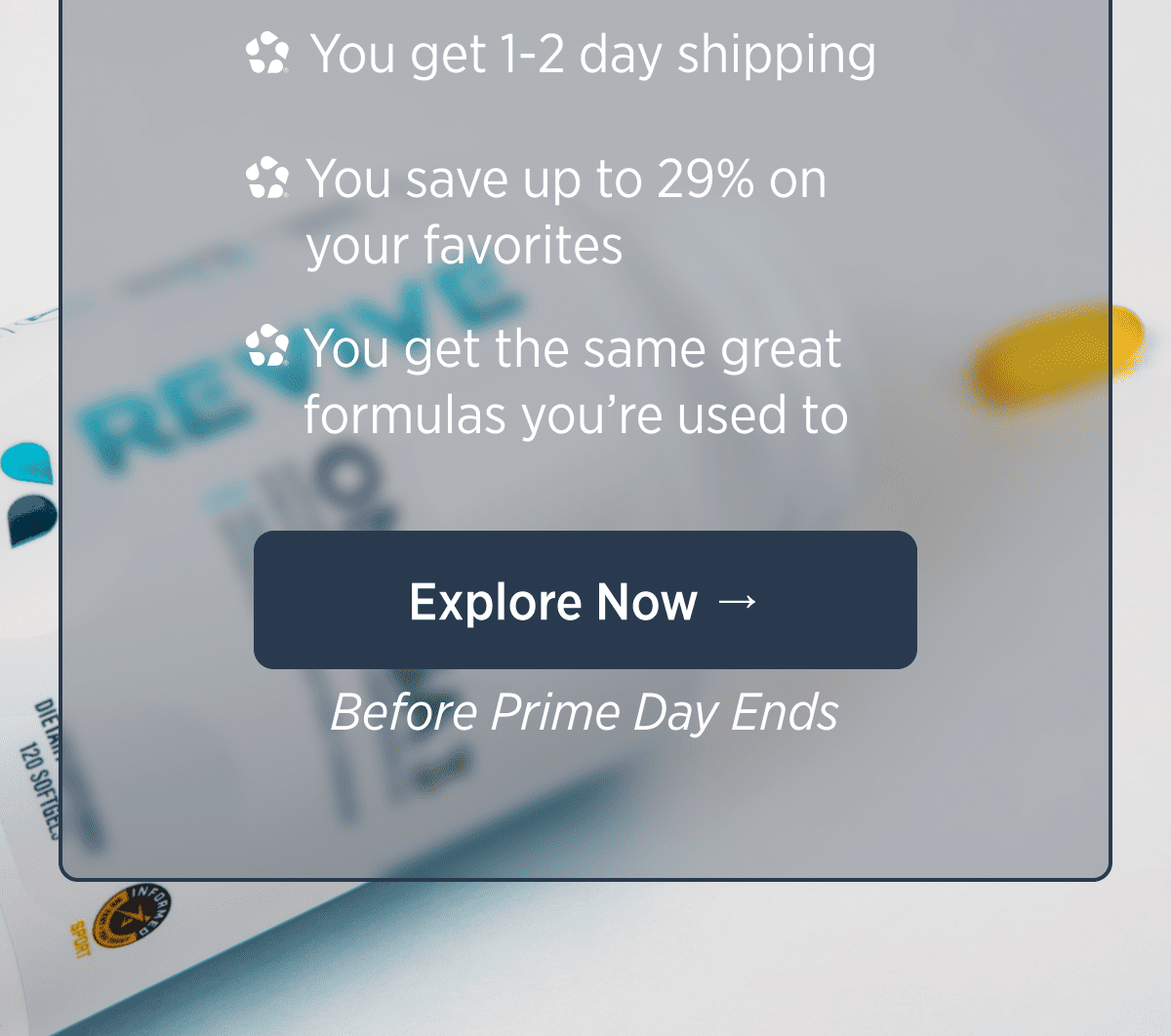When you shop on prime today