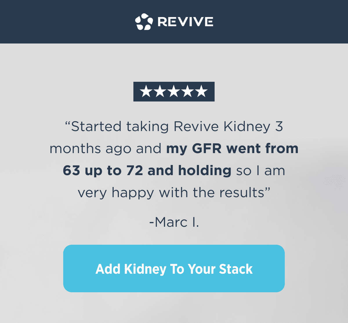 Add Kidney To Your Stack
