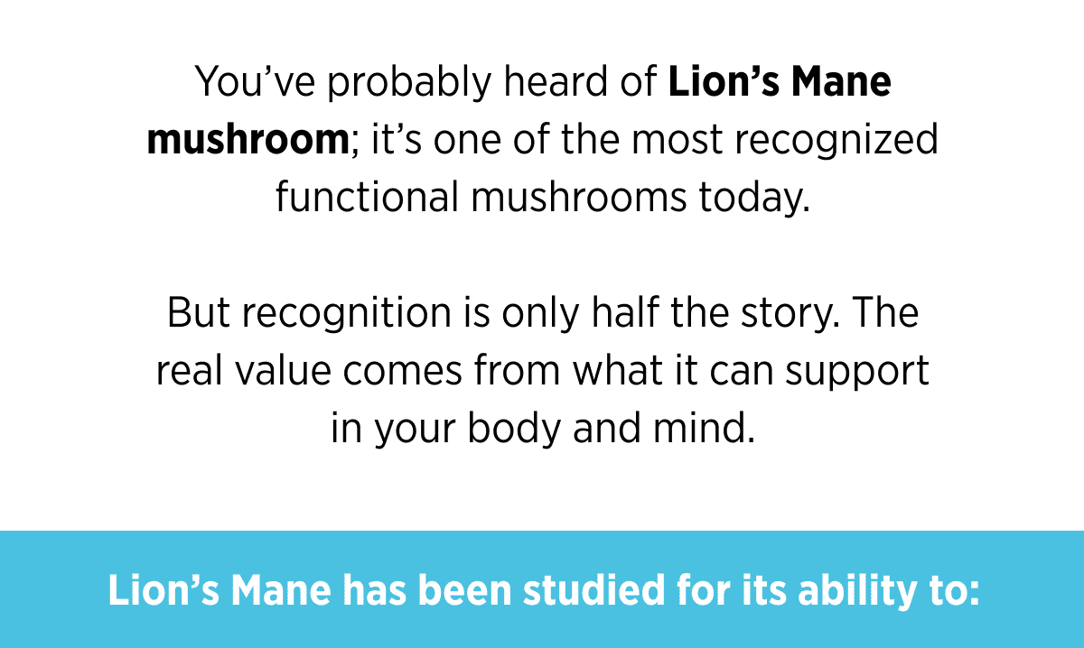 You've probably heard of Lion's mane