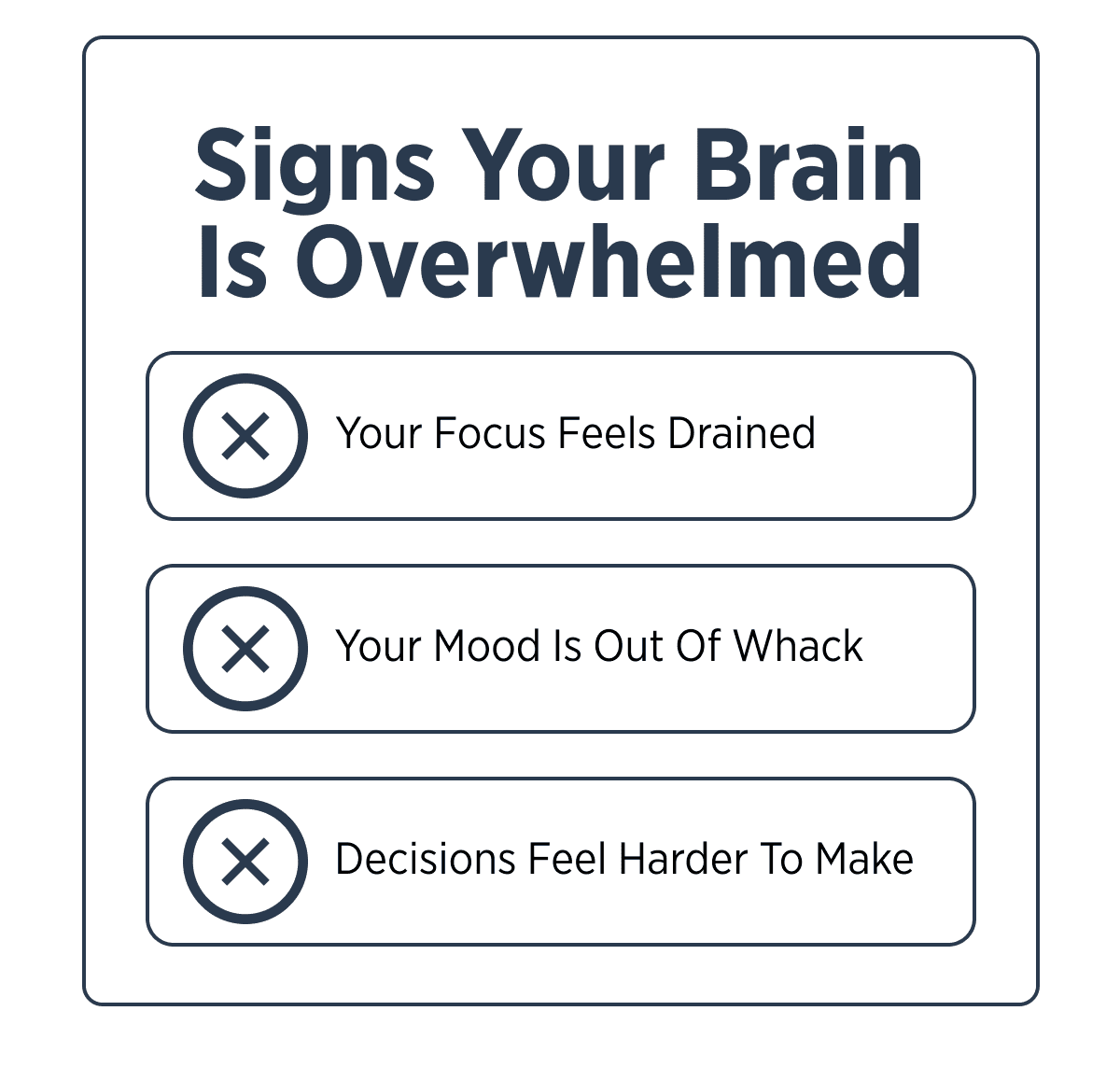 Signs your brain is...