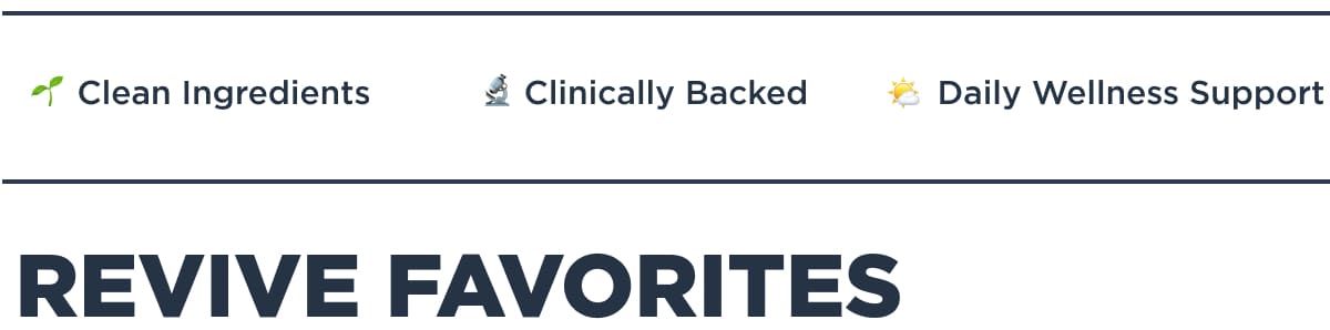All the Revive favorites!