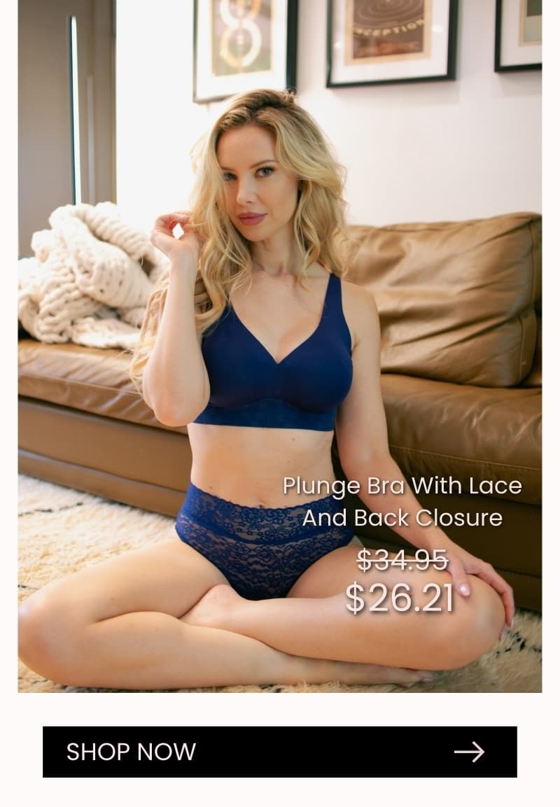 Holiday-themed email graphic showing models wearing red and black lace pin-up lingerie against a red curtain background, promoting a limited-time 40% off sale on the Pin Up Collection with individual item prices and a bundled set price of $32.40, plus a Rhonda Shear gift card option for last-minute gifting.