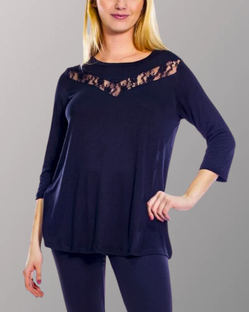 Image of Lace Inset Top - FINAL SALE
