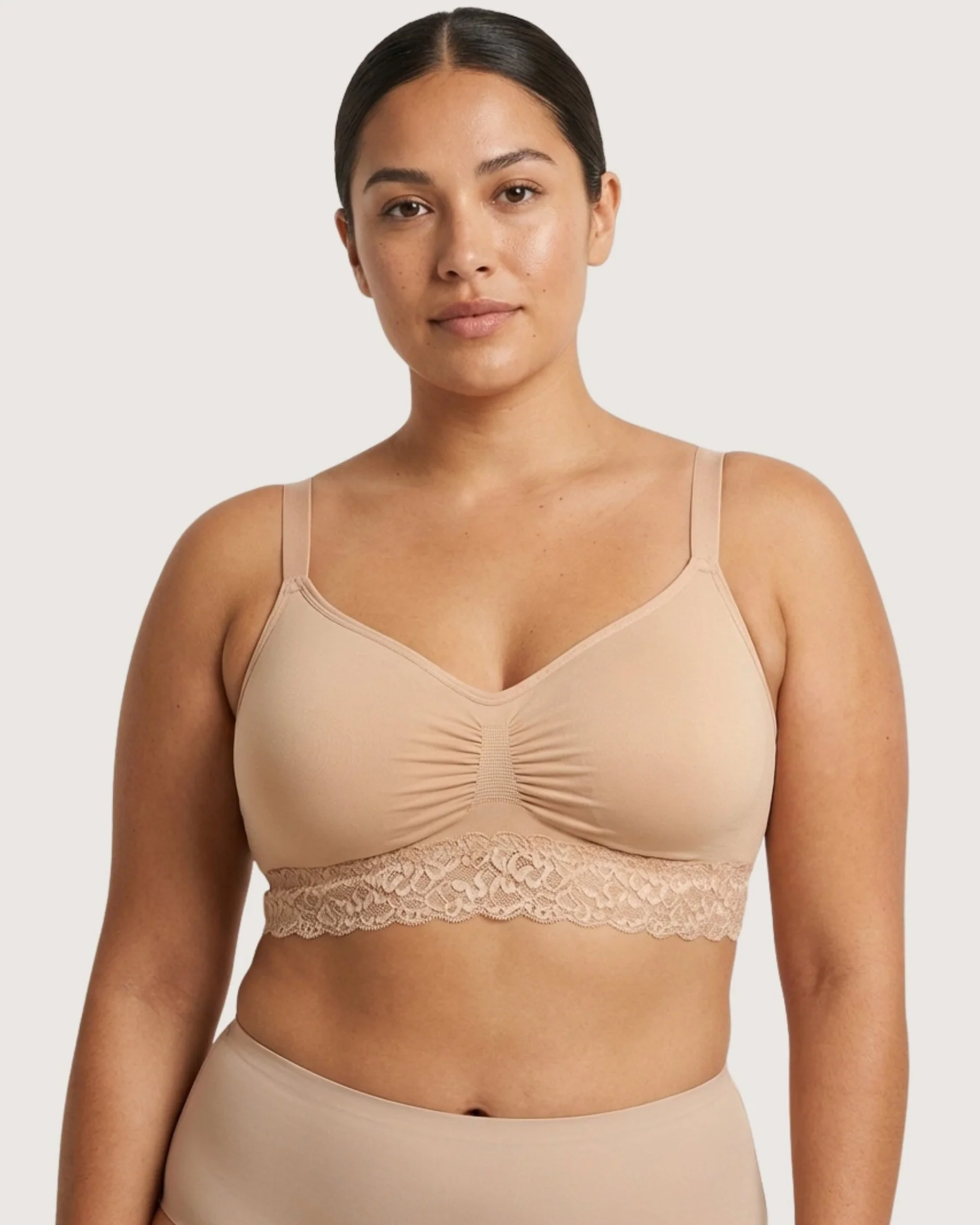 Image of Seamless Bra with lace Band