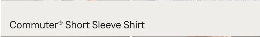 Commuter® Short Sleeve Shirt