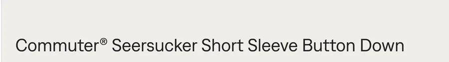 Commuter® Seersucker Short Sleeve Button Down