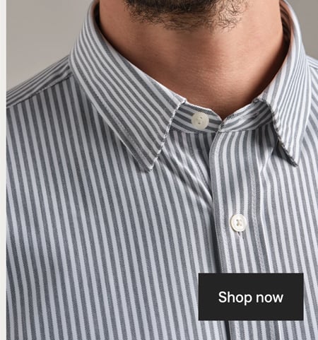 Gray Linen Wide Stripe