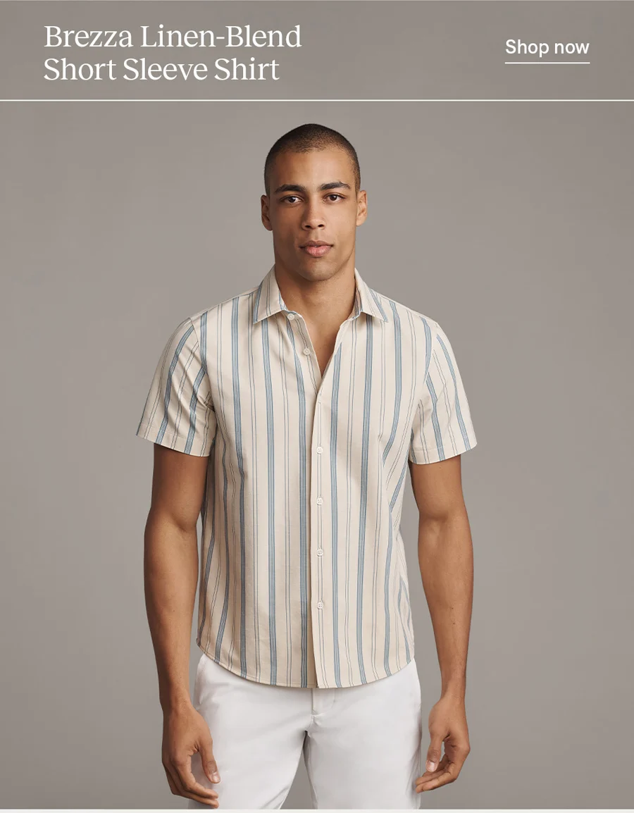 Brezza Linen-Blend Short Sleeve Shirt