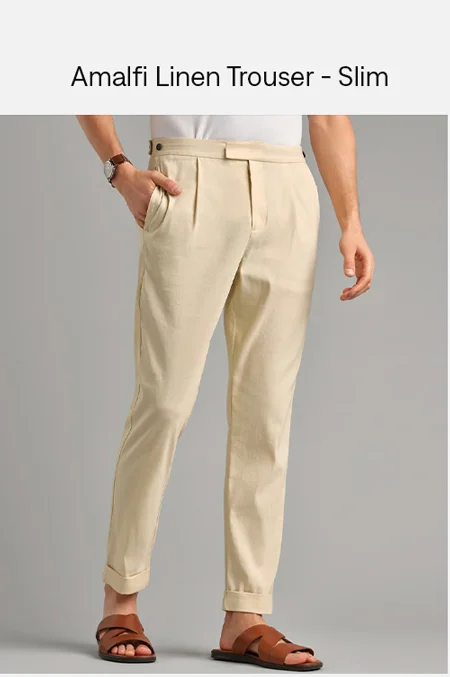 Amalfi Linen Trouser - Slim