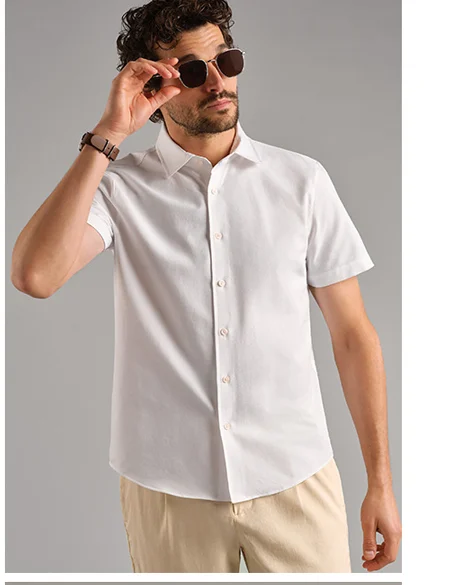 Brezza Linen-Blend Short Sleeve Shirt