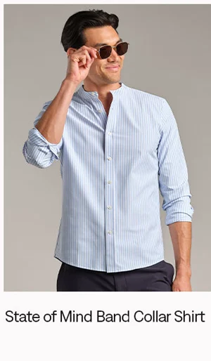 State of Mind Band Collar Shirt