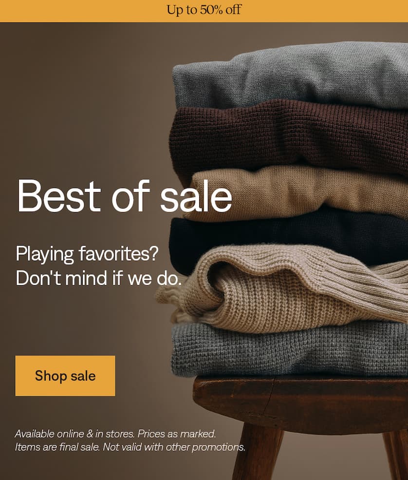 Best of sale: Shop sale. Up to 50% off