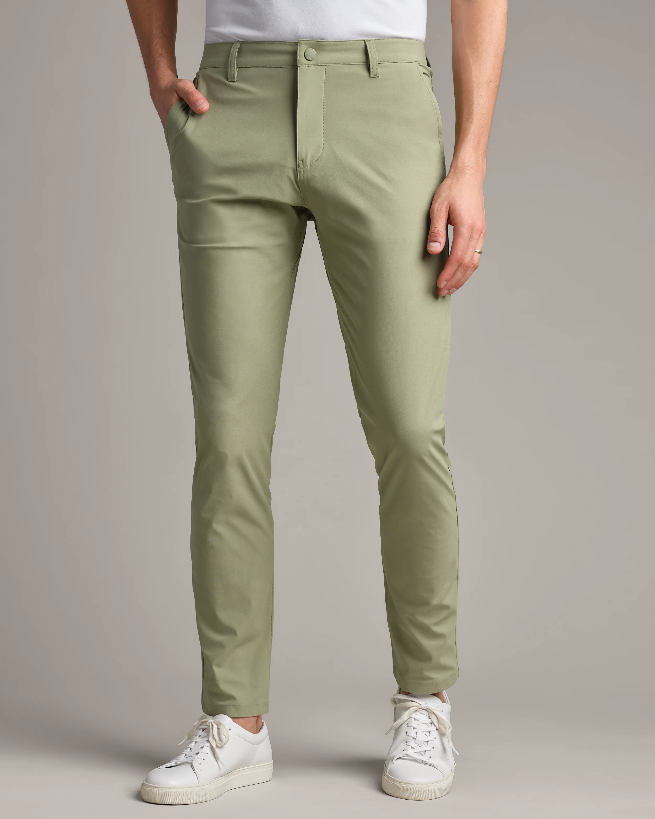 Image of Commuter Pant Slim -- Green Sage