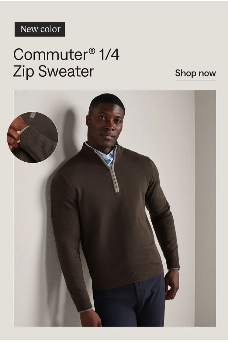 New color: Commuter® 1/4 Zip Sweater