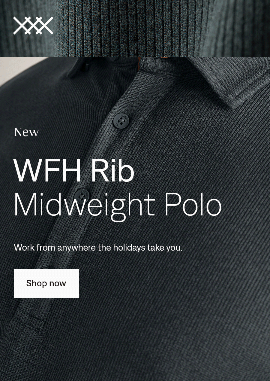 RHONE: New WFH Rib Midweight Polo