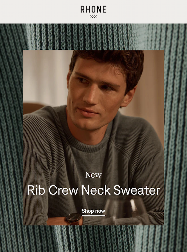 RHONE: New Rib Crew Neck Sweater. Shop now
