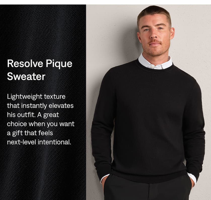 Resolve Pique Sweater