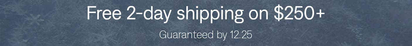 Free 2-day shipping on orders $250+