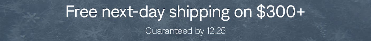 Free next day-shipping on $300+