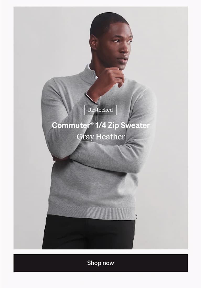 Commuter® 1/4 Zip Sweater: Shop now