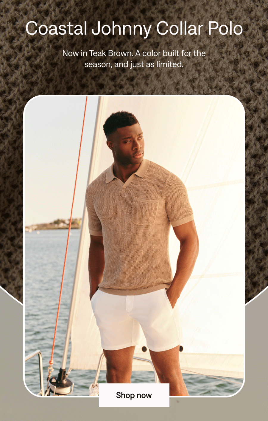 Shop now: Coastal Johnny Collar Polo