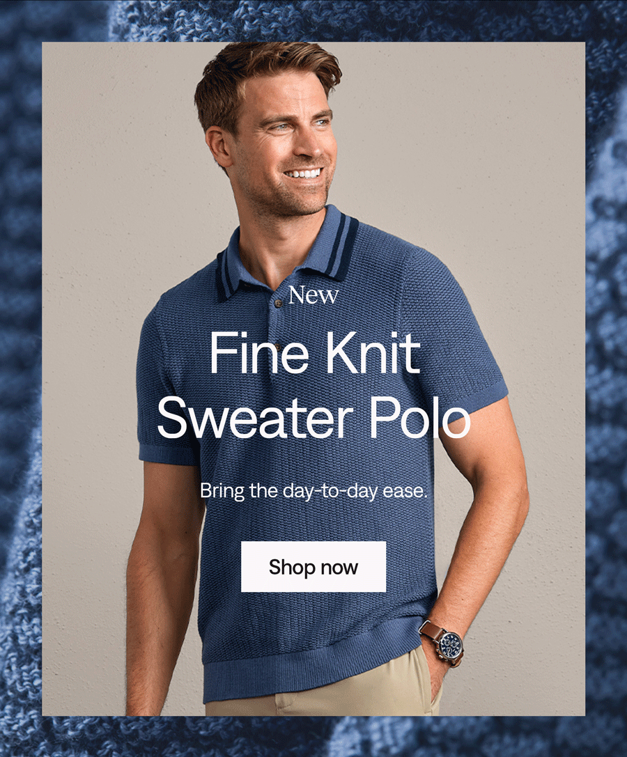 Fine Knit Sweater Polo